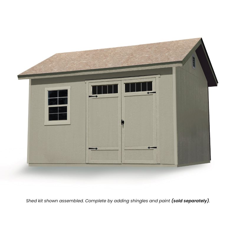 Handy Home Products Beachwood 10 ft. x 12 ft. Wood Storage Shed (Floor Included) - Image 8