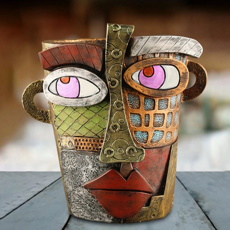 Abstract Art Flowerpot Ornaments – Stylish & Unique Garden Decor, Indoor & Outdoor Planter - Image 7