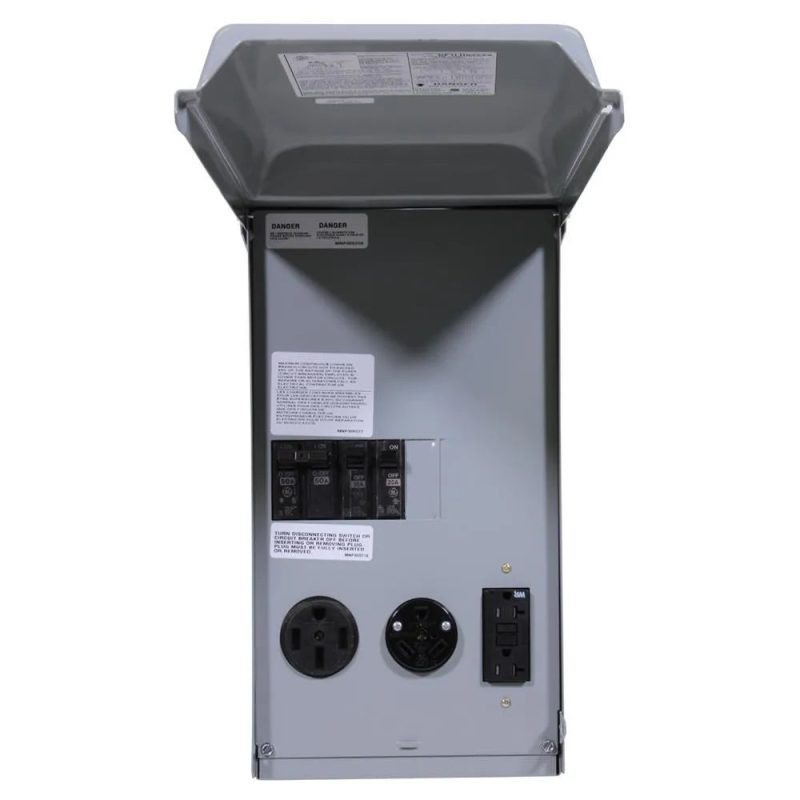 RV Panel with 50 Amp and 30 AMP RV Receptacles and a 20 Amp GFCI Receptacle - Image 5