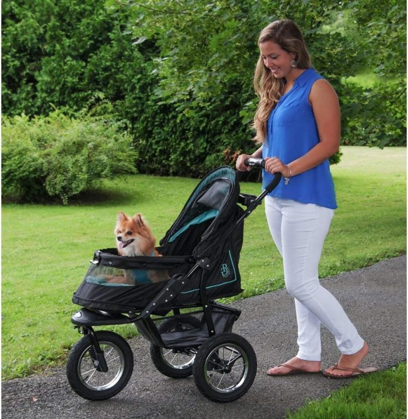No-Zip NV Pet Stroller for Cats/Dogs, Zipperless Entry, Easy One-Hand Fold, Gel-Filled Tires, Plush Pad + Weather Cover Included, 3 colors - Image 20