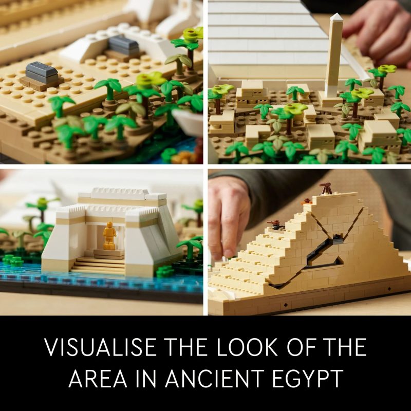 LEGO Architecture Great Pyramid of Giza Set 21058, Home Décor Model Building Kit, Creative Gift Idea - Image 4