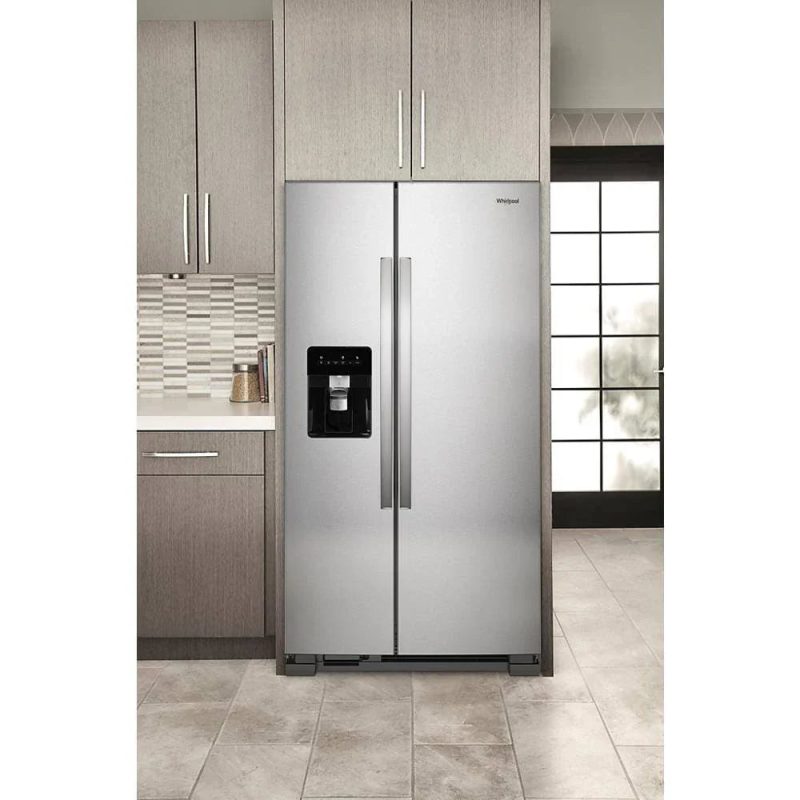 Whirlpool 36-Inch Wide Side-By-Side Refrigerator - 24 Cu. ft. Stainless Steel - Image 3