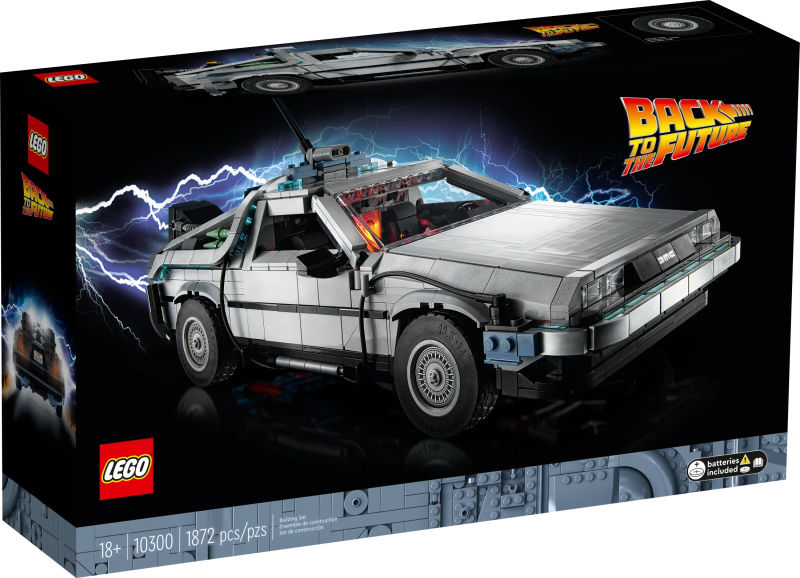 LEGO Icons Back to the Future Time Machine 10300, Model Car Building Kit, Based on the DeLorean from the Classic Movie - Image 2