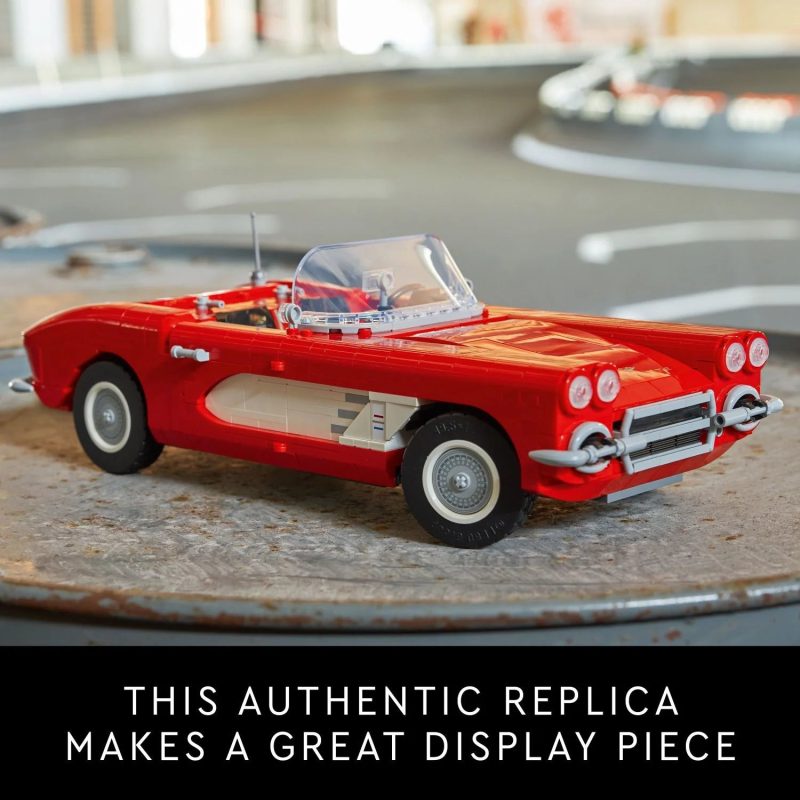 LEGO Icons Corvette Classic Car Model Building Kit for Adults, Gift Idea for Classic Car Lovers, Build and Display this Replica of an Iconic American Car, 10321 - Image 7