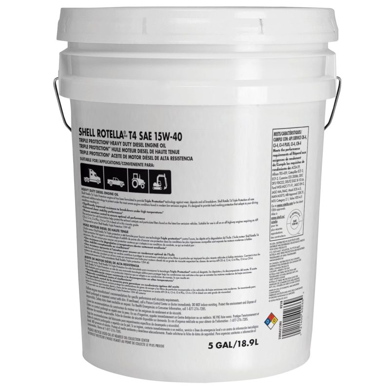 T4 Triple Protection 15W-40 Diesel Motor Oil, 5 Gallon Pail - Image 11