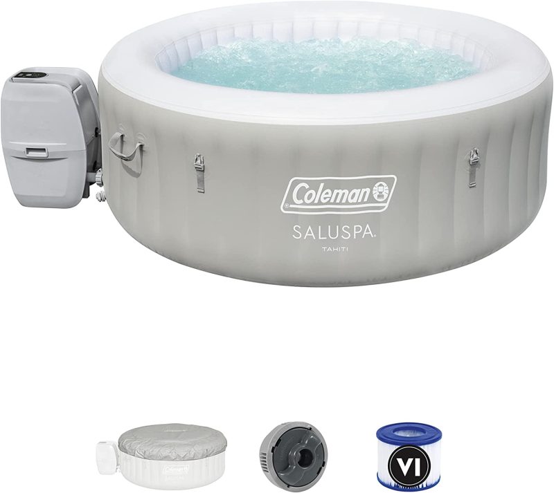 Coleman SaluSpa Tahiti Inflatable Hot Tub Spa, 2-4 Person AirJet Spa – Hot Tub - 图片 8