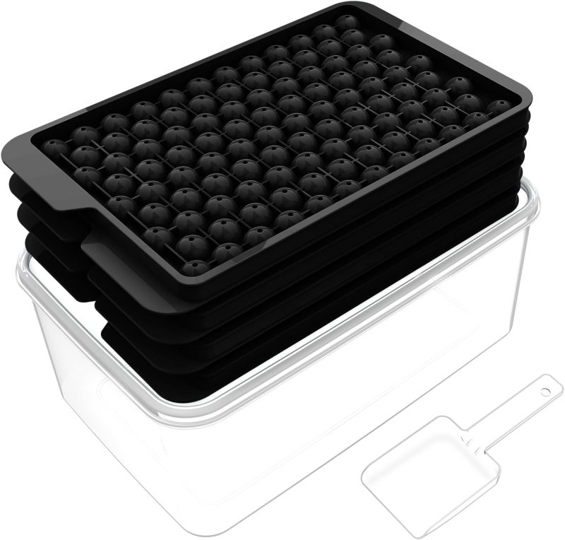 104 X 4pcs Mini Ice Cube Trays & Ice Bin & Ice Scoop - Image 13