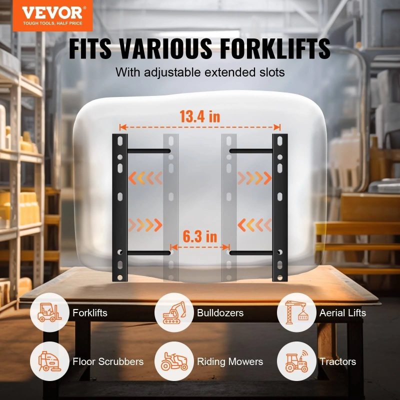 VEVOR Universal Tractor Seat Suspension Fold Down Forklift Seat with Adjustable Angle Back CCZYJZKFSAQDKKFORV0 - MadeInUSA - Image 2