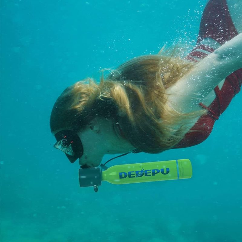 Scuba Diving Tank,0.5L Constant Pressure Mini Scuba Tank, Dive Tanks with On-Off Valve, 5-10 Minutes Underwater Capability, Portable Mini Scuba Tanks, Scuba Diving Tanks with Pump - Image 14