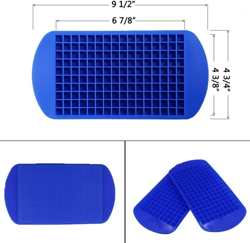 2 Mini Ice Cube Mold Trays- 160 Grids - Image 2