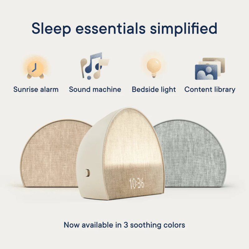 Hatch Restore 2 Sunrise Alarm Clock, Sound Machine, Smart Light (Slate) ー Your Bedside Sleep Guide, White Noise, Custom Sleep Routines, Dimmable Clock, Deep Sleep, Gentle Alarm, Wake Up Rested - Image 2