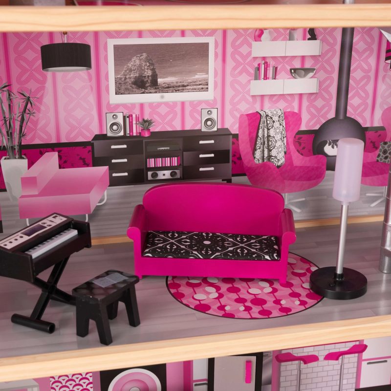 KidKraft Sparkle Mansion Wooden Dollhouse with 30 Accessories - Image 9