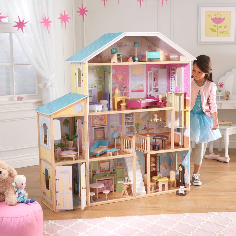 KidKraft Majestic Mansion Wooden Dollhouse with 34 Accessories - Image 2