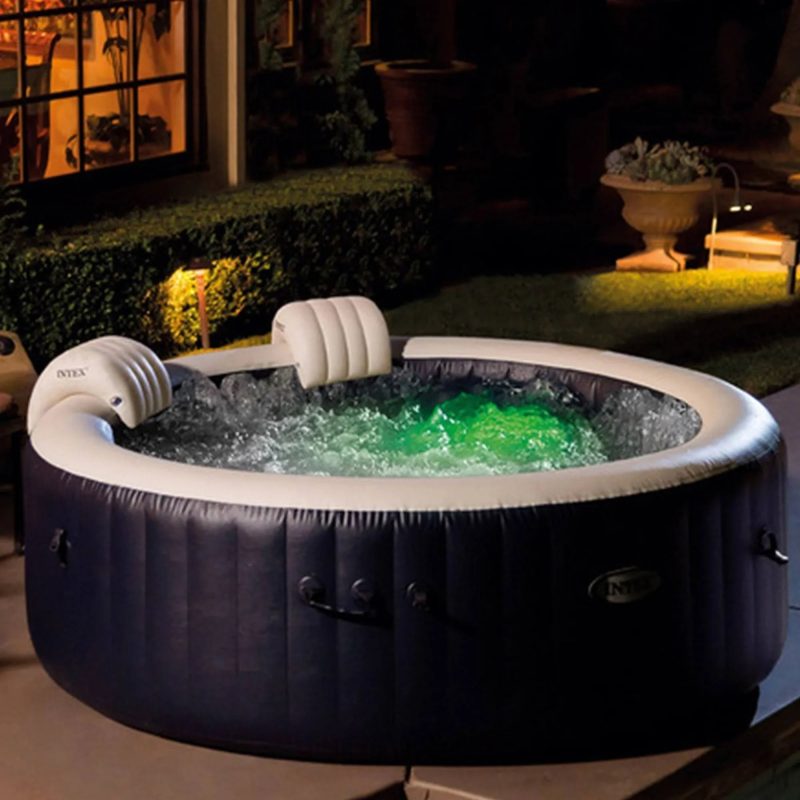 Intex PureSpa Plus Portable Inflatable Hot Tub, 77 x 28", with Phone Spa Tray - MadeInUSA - 图片 11