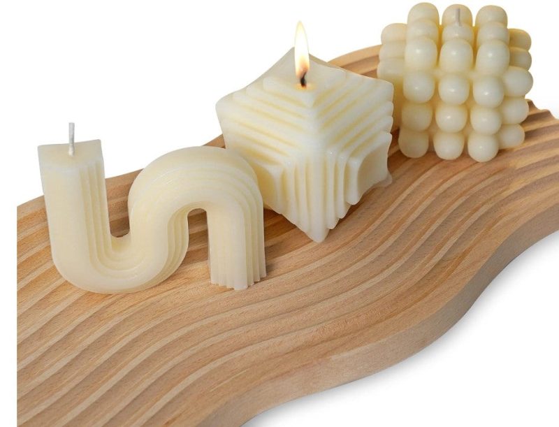 3 Pcs Scented Candles Art Decorative Geometric Bubble Cube Handmade for Decoration Home Spa Yoga - Image 7