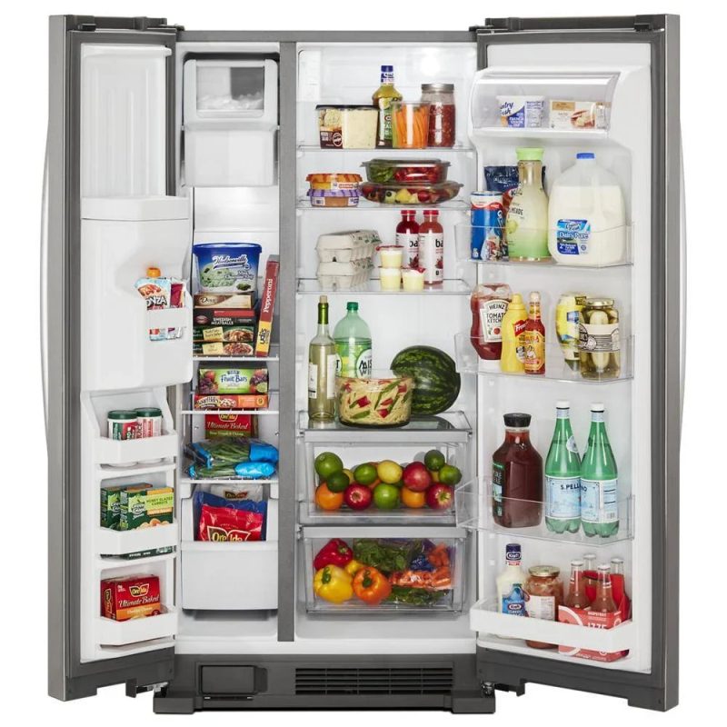 Whirlpool 36-Inch Wide Side-By-Side Refrigerator - 24 Cu. ft. Stainless Steel - Image 12