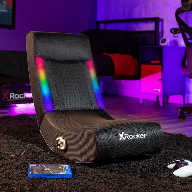 X Rocker Solo RGB Mesh 2.0 Audio Floor Rocker, 30.1 x 15.4 x 24.2 , Rocking Video Game Chair - Image 3