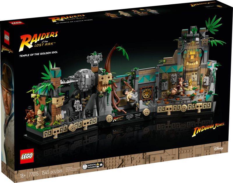 LEGO Indiana Jones Temple of the Golden Idol 77015 Building Project for Adults, Iconic Raiders of the Lost Ark Movie Scene, includes 4 minifigures: Indiana Jones, Satipo, Belloq and a Hovitos Warrior - Image 2