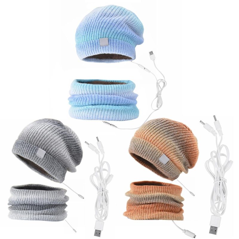 2-in-1 USB Heated Hat and Scarf Winter Set - Image 4
