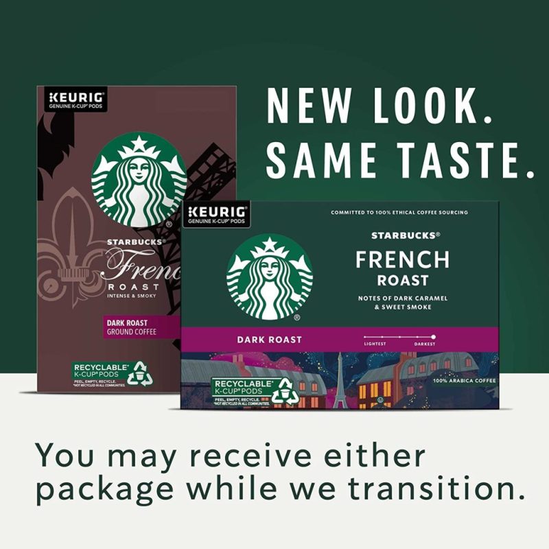 Starbucks Dark Roast French Roast Arabica K-Cup Coffee Pods, 96 Count - Image 2