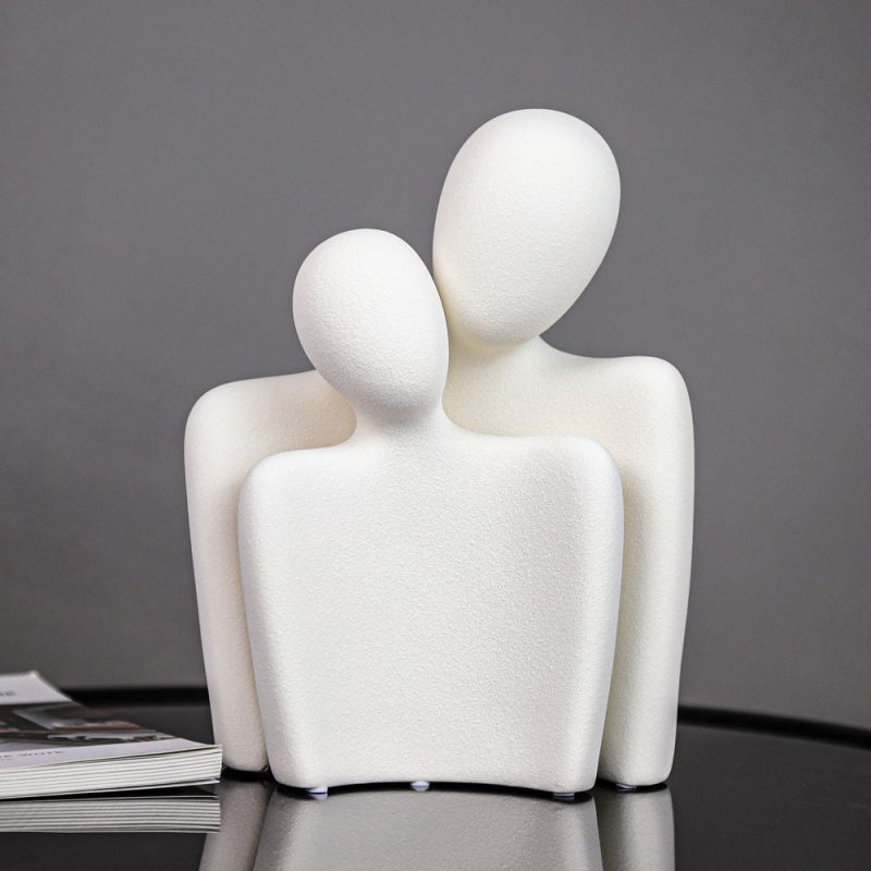 Abstract Ceramic Lover Statues - Image 8