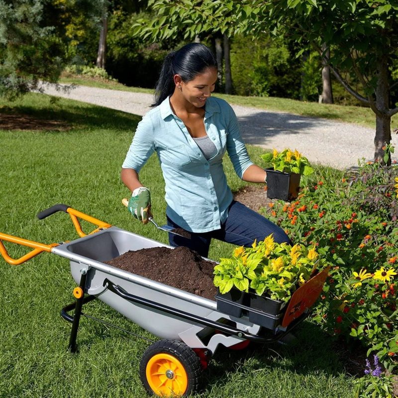 Worx WG050 Aerocart 8-in-1 Yard Cart / Wheelbarrow / Dolly - MadeInUSA - Image 5