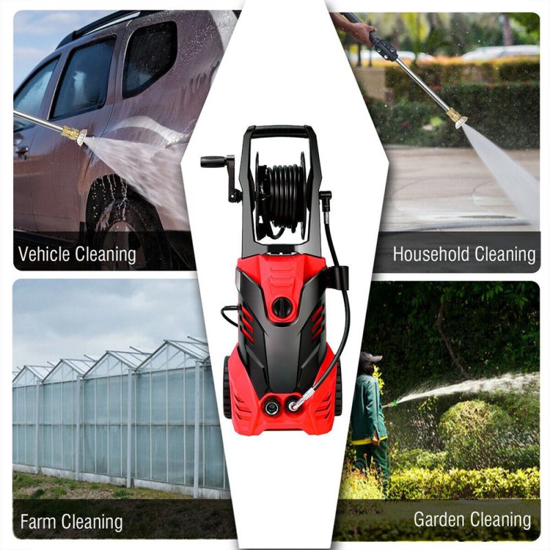3000PSI Electric High Pressure Washer Machine 2 GPM 2000W W/ Deck Patio Cleaner - Image 4