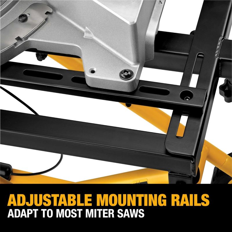 Miter Saw Stand With Wheels (DWX726), Yellow - Image 3