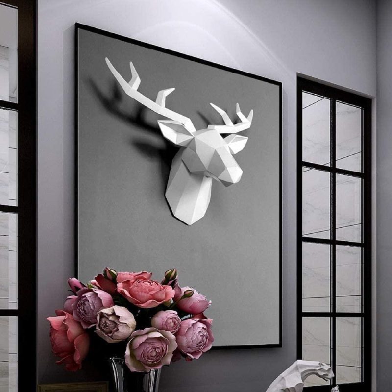 3D Deer Head Wall Statue - Image 7
