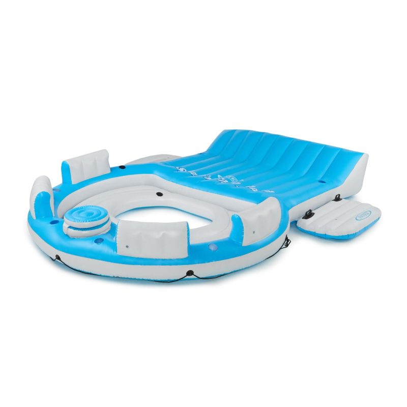 Intex 56299EP 7 Person Inflatable Splash N Chill Lake and Pool Lounger - 图片 2