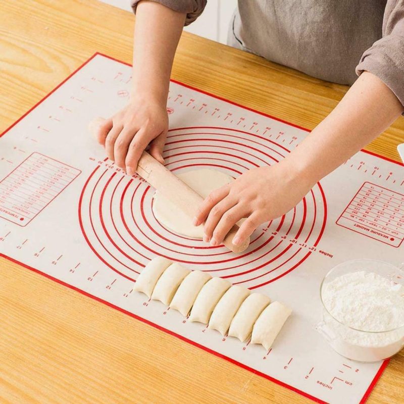 2 Pack Silicone, Non Slip, Measurement Pastry Mat - Image 2