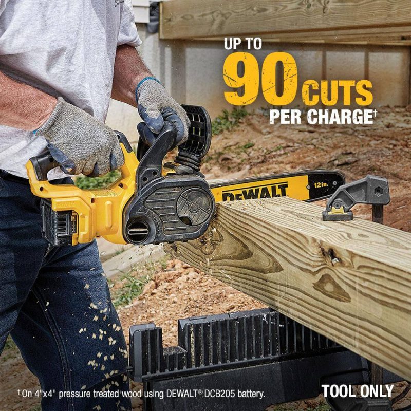 DW 20V MAX 12in. Brushless Battery Powered Chainsaw Tool Only DCCS620B - Image 4