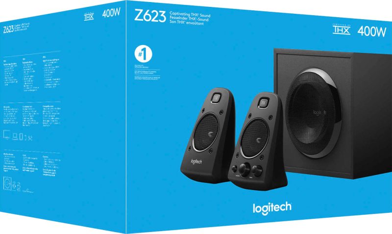 Logitech – Z623 2.1 Speaker System (3-Piece) – Black - Image 8