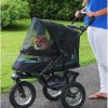 No-Zip NV Pet Stroller for Cats/Dogs, Zipperless Entry, Easy One-Hand Fold, Gel-Filled Tires, Plush Pad + Weather Cover Included, 3 colors