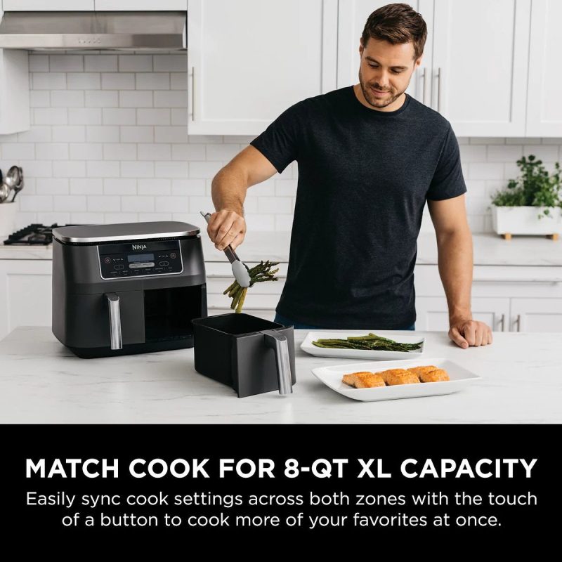 Ninja Foodi 8 qt. Original Dualzone, 2-Basket Air Fryer with 6 Functions - Image 5