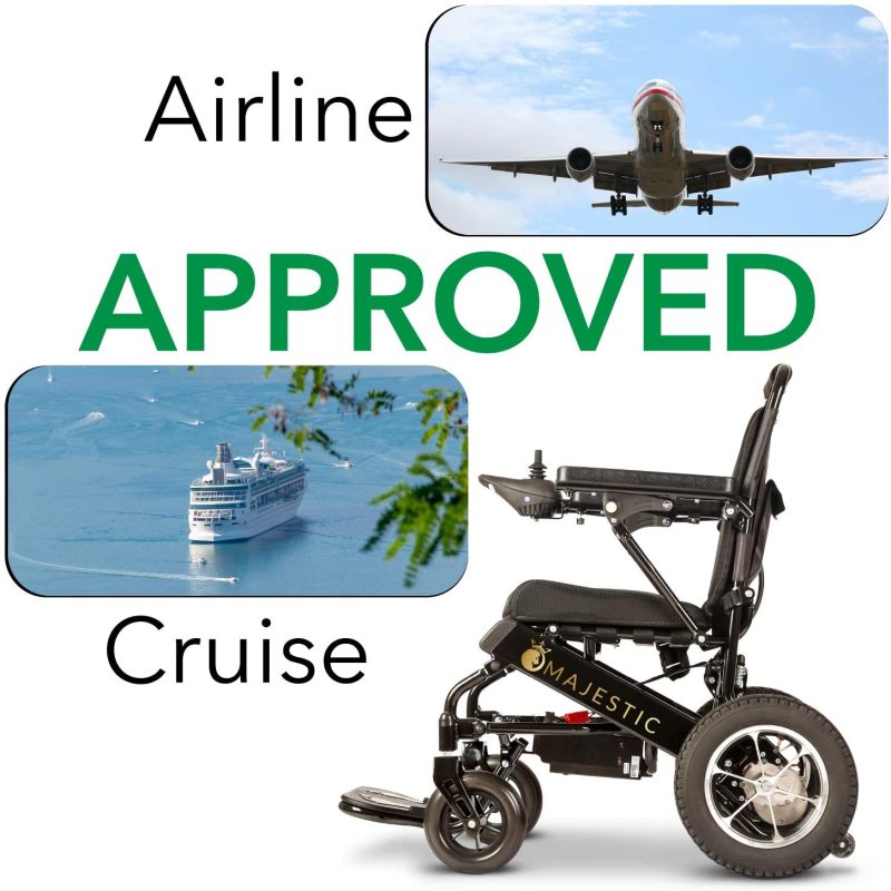 2020 New Folding Ultra Lightweight Electric Power Wheelchair, Silla de Ruedas Electrica, FDA Approved and Air Travel Allowed, Heavy Duty, Mobility Motorized, Portable Power (17.5′′ Seat Width) - Image 12