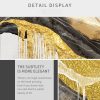 Abstract Golden Orb Wall Art - Image 3