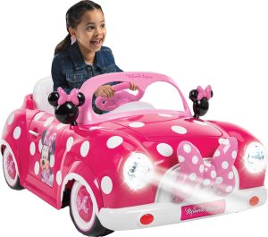 Huffy Disney Minnie Mouse Battery-Powered Ride-On Car, 6V, Kids Ages 3+