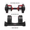 FitRx Smart Bell, Quick Select Adjustable Dumbbell, 5-52.5 Lbs - Image 2