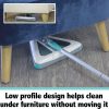 2024 Zippi Sweeper Max- Powerful and Lightweight Sweeper  Perfect for Carpet Hardwood and Tile  Triangular Design Allows for Sweeping in Corners  1000 mAh Rechargeable Battery - Image 5