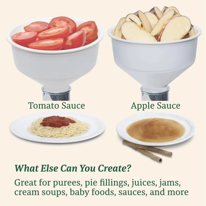 KITCHEN CROP Johnny Applesauce Ketchup Maker Peel Off Produce Food Strainer - Image 3
