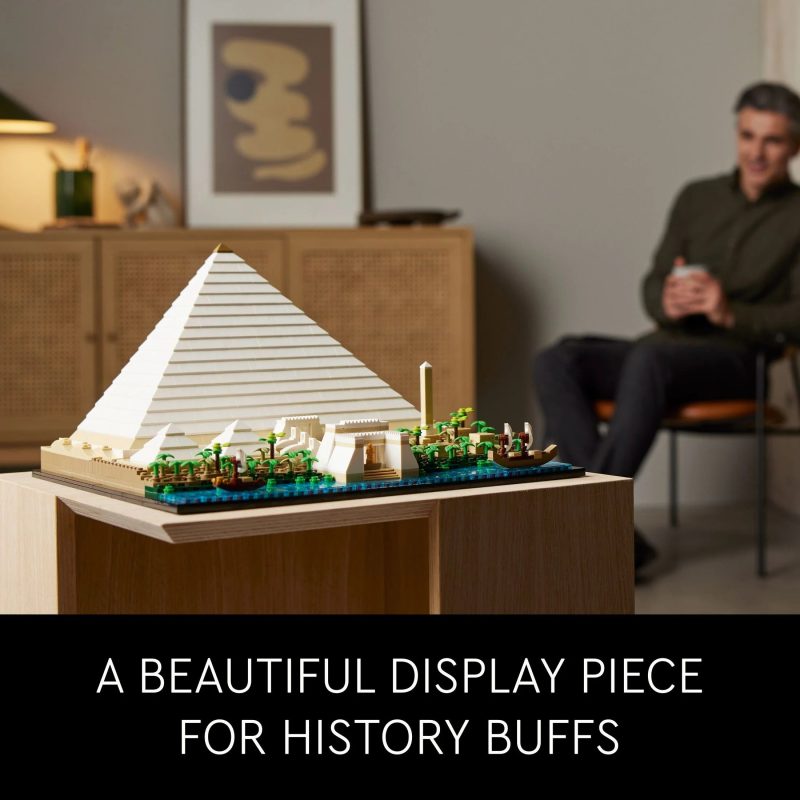 LEGO Architecture Great Pyramid of Giza Set 21058, Home Décor Model Building Kit, Creative Gift Idea - Image 7