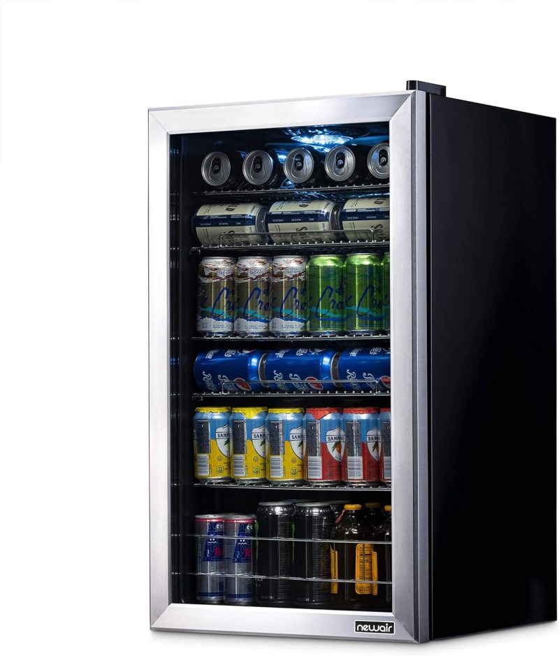 Beverage Refrigerator Cooler | 126 Cans Free Standing with Right Hinge Glass Door | Mini Fridge Beverage Organizer Perfect For Beer, Wine, Soda, And Cooler Drinks - Image 38