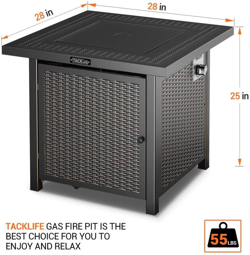 $100 off with code CNETTK09 – TACKLIFE GFP02 – 28 inch Fire Pit Table - Image 2