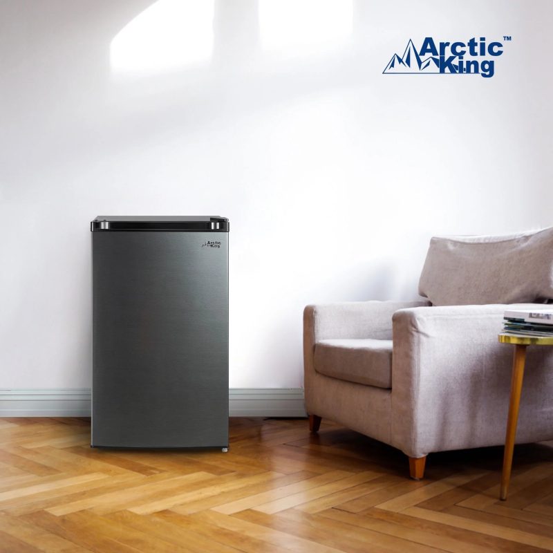 Arctic King 4.4 Cu ft One-Door No Freezer Mini Fridge, Black Stainless Steel Look E-Star, ARM44A5ASL - MadeInUSA - Image 10