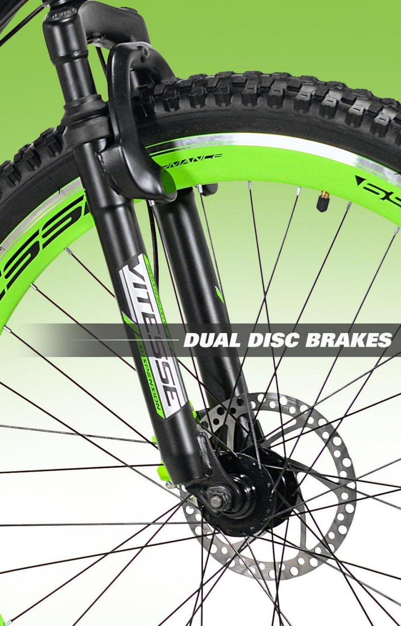 Genesis 27.5 RCT Mens Mountain Bike, Black/Green - Image 3