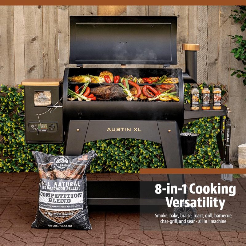 Pit Boss Austin XL 1000 Sq in Wood Fired Pellet Grill and Smoker – Onyx Series - Image 9