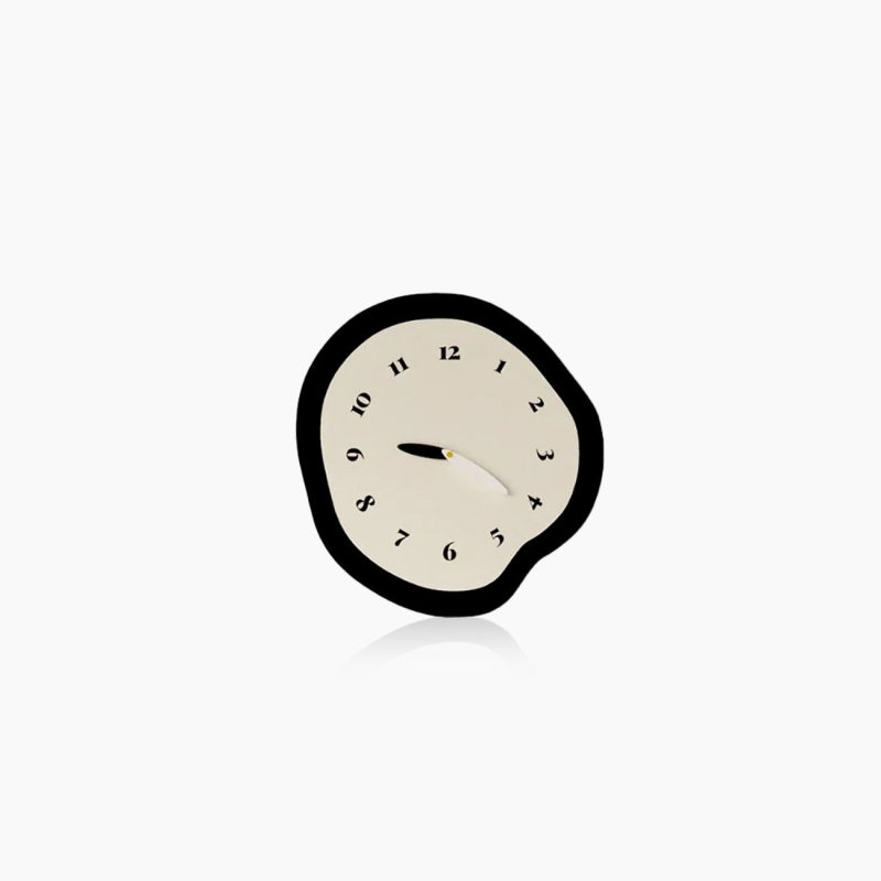 Abstract Distorted Silent Wall Clock – Modern Minimalist Pendulum Design - Image 9
