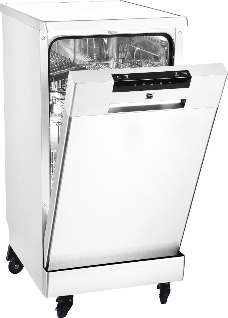 Portable Dishwasher, 18in Wide, 8 Place Settings Capacity, White - Image 2