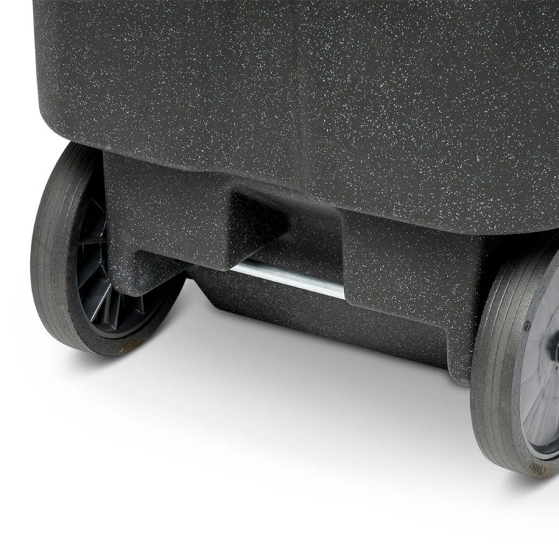 Toter 96 Gallon Trash Can with Smooth Wheels and Lid ; - Image 8
